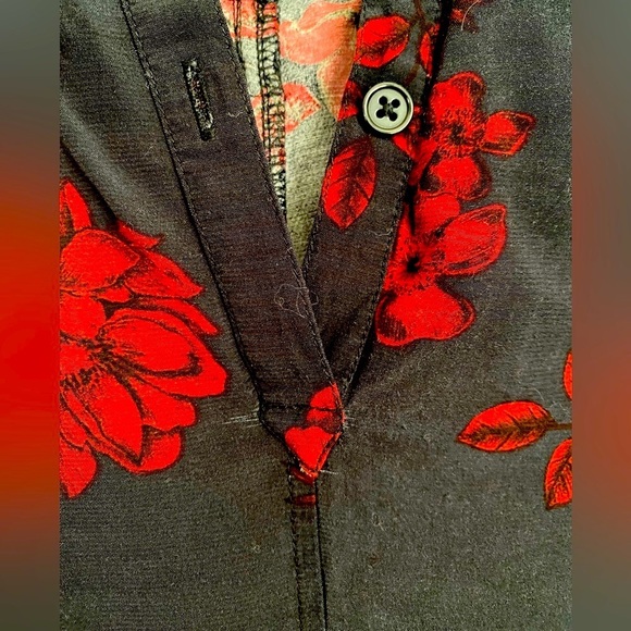 Marissa Webb Collective Navy Floral Shirtdress, size 2 - Picture 9 of 13